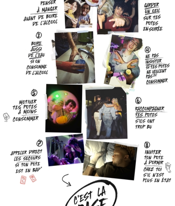 C’est la base ! Une campagne de communication qui donne des conseils aux jeunes pour passer une bonne soirée