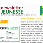 Découvrez la première édition de la Newsletter Jeunesse de Saint-Laurent du Maroni !
