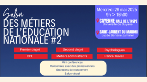 28 Mai – Salon des métiers de l’Éducation Nationale