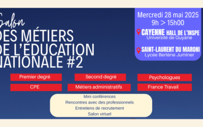 28 Mai – Salon des métiers de l’Éducation Nationale