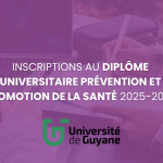 Inscriptions au Diplôme Universitaire Prévention et Promotion de la santé 2025-2026
