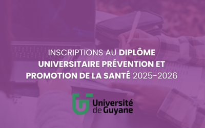 Inscriptions au Diplôme Universitaire Prévention et Promotion de la santé 2025-2026
