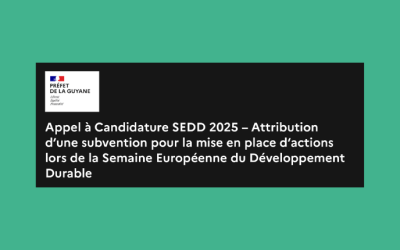 Appel à candidatures – Semaine Européenne du Développement Durable 2025