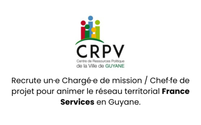 Offre d’emploi – Chargé·e de mission / Chef·fe de projet France Services