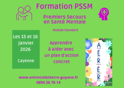 Formation PSSM – Premiers Secours en Santé Mentale (module standard)