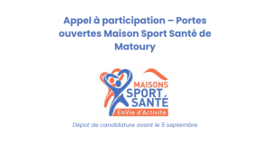 Appel à participation – Journée portes ouvertes Maison Sport Santé de Matoury