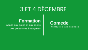 Formation Comede : Droit au séjour pour raison médicale – 3 et 4 décembre 2025 à Cayenne