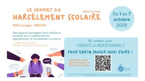 2ème Sommet en ligne contre le harcèlement scolaire – Du 1er au 7 octobre 2025