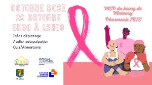Octobre Rose : mardi 29 octobre – Journée de Sensibilisation et Dépistage à Matoury