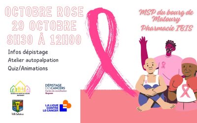Octobre Rose : mardi 29 octobre – Journée de Sensibilisation et Dépistage à Matoury