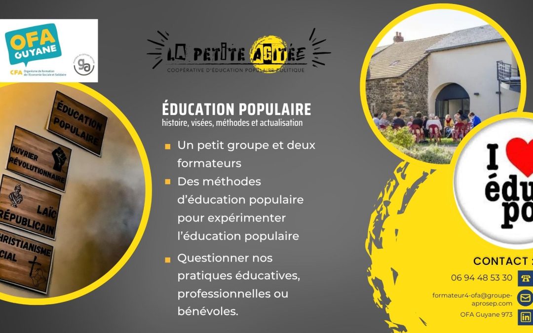 Formation sur l’Éducation Populaire, un levier d’action pour la Guyane