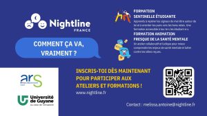 Formations Nightline pour les Étudiants de Guyane : Améliorez la Santé Mentale sur le Campus