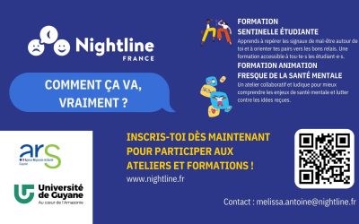 Formations Nightline pour les Étudiants de Guyane : Améliorez la Santé Mentale sur le Campus