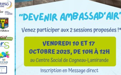 DEVENIR AMBASSAD’AIR : Participez aux sessions de sensibilisation à la qualité de l’air à Matoury