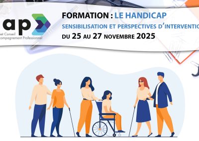 Formation : Le Handicap – Sensibilisation et Interventions (Cabinet CAP)