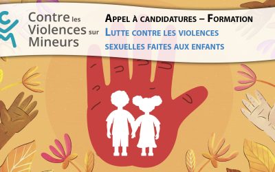 Appel à candidatures – Formation : Lutte contre les violences sexuelles faites aux enfants
