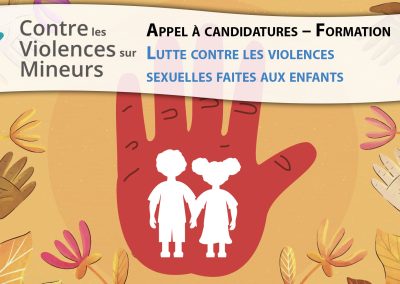 Appel à candidatures – Formation : Lutte contre les violences sexuelles faites aux enfants