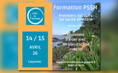 Formation PSSM (Secouriste en Premiers Secours en Santé Mentale) – module jeunes – 14 et 15 avril 2026