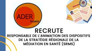 Recrutement ADER : Responsable de l’animation de la Stratégie Régionale de la Médiation en Santé (H/F)