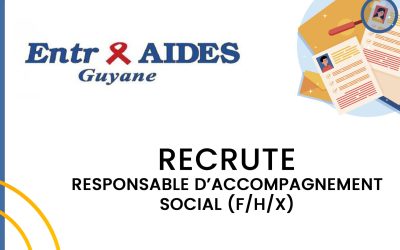Recrutement Entr’Aides Guyane: Responsable d’accompagnement social (F/H/X)