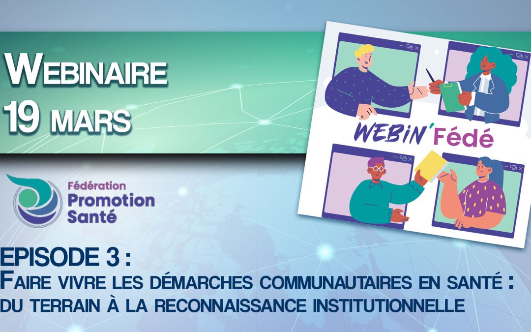 Webinaires sur les Démarches Communautaires en Santé (DCS)