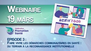 Webinaires sur les Démarches Communautaires en Santé (DCS)