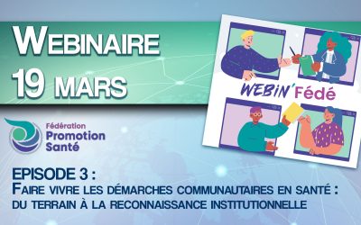 Webinaires sur les Démarches Communautaires en Santé (DCS)