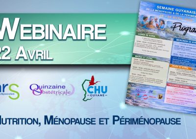 Webinaire : Nutrition, Ménopause et Périménopause