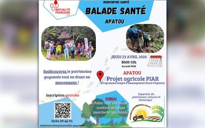 Rencontre Santé : Une « Balade Santé » à la découverte du patrimoine d’Apatou