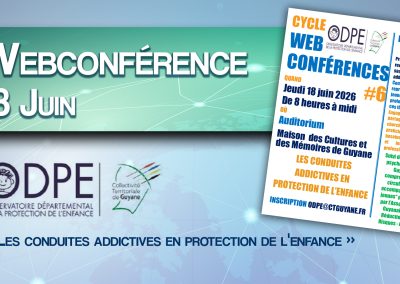 Webconférence ODPE : Les conduites addictives en protection de l&rsquo;enfance