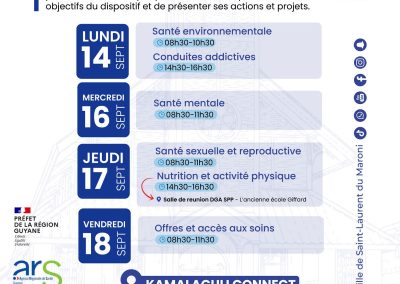 Commissions thématiques du Contrat Local de Santé de Saint-Laurent du Maroni : les acteurs du territoire mobilisés