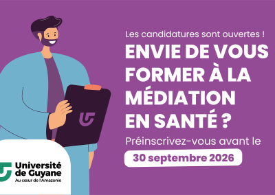 DU Médiation en Santé : les candidatures sont ouvertes pour la promotion 2026-2027