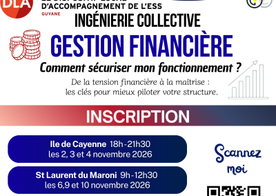 Gestion financière des structures de l’ESS : le DLA Guyane organise trois sessions d’accompagnement en novembre 2026